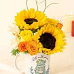 Get Well Soon Flowers Mug