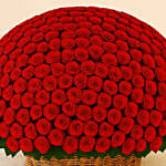 800 Red Roses Basket