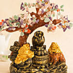 Fortune tree Quartz stone 25cm