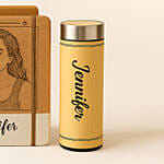 Engraved Notebook and Flask Combo