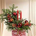 Christmas Glow Flowers Arrangement