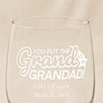 Engraved Grand Glass for Grandad