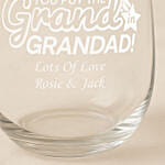 Engraved Grand Glass for Grandad