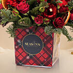 Merry Red Christmas Floral Box