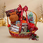 Festive Cocoa & Chocolate Christmas Gift Basket