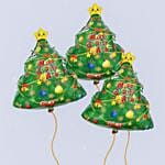 Christmas Tree Foil Balloon Set of 3