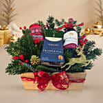 Luxury Christmas Wine & Gourmet Gift Tray
