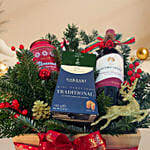 Luxury Christmas Wine & Gourmet Gift Tray