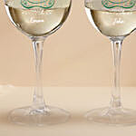 Holidays Themed Personalised Wine Glass Set