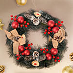 Artificial Red and Green Wreath