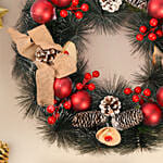 Artificial Red and Green Wreath