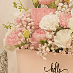 Flowers and Fererro Rocher Chocolate Basket