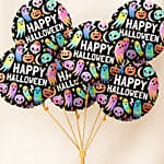 Halloween Round Foil Balloon Bunch of 6