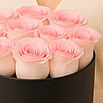 12 Pink Roses in Box
