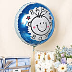 Its a Baby Boy Flowers Arrangment giftset