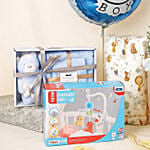 Its a Baby Boy Flowers Arrangment giftset