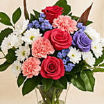 Pink N White Flower Vase