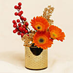 Prosperity Bloom CNY Floral Arrangement in Golden  Box