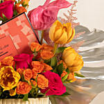 Flowers and Royce Chocolate Box Combo