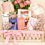 Never Give Up Pink Hamper
