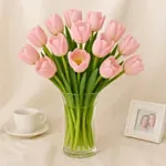 Pink Tulips Arrangement Standard
