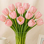 Pink Tulips Arrangement Standard