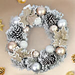 Christmas Sparkle Wreath Silver Colour