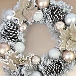 Christmas Sparkle Wreath Silver Colour