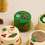 Mini Christmas Chocolate Mousse Cake Set - 4 pcs
