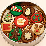 Assorted Christmas Macarons Tin
