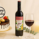 Birthday Cake & wine