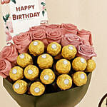 Birthday Celebration - Roses Rochers Cake & Wine