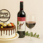 Birthday Celebration - Roses Rochers Cake & Wine