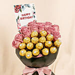Flowers & Chocolate Birthday Bouquet