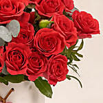 Valentines Day Spray Roses Premium Vase Arrangement