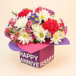 Anniversary Celebration Flowers Arrangement