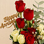 Anniversary Celebration - Flowers Cake & Prosecco