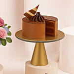 Birthday Flowers Box Arrangement and Chocolate Cake Bundle