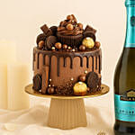 Chocolate Indulgence Cake n Prosecco Gift Bundle