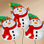 Snowman Foil Balloon Set of 3 Pcs