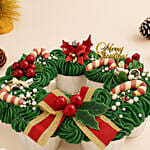 Pull Apart Wreath Cup cakes
