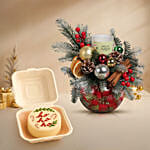 Christmas Dazzles Table Centerpiece & Xmas Bento Cake