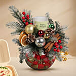 Christmas Dazzles Table Centerpiece & Xmas Bento Cake