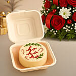 Holiday Bliss Arrangement - Snowman & Bento Cake Set