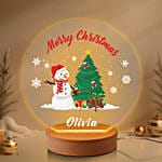 Merry Christmas Personalised LED Lamp