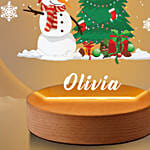 Merry Christmas Personalised LED Lamp