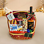 Festive Chocolate & Wine Christmas Basket
