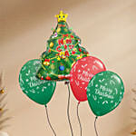 Merry Christmas and Tree Balloon Set