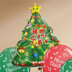 Merry Christmas and Tree Balloon Set