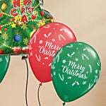 Merry Christmas and Tree Balloon Set